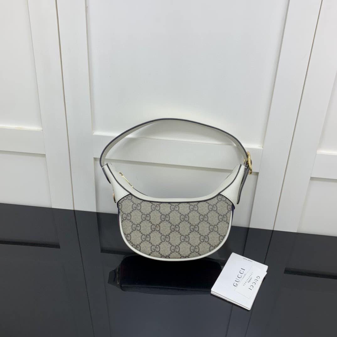 1:1 Replica Gucci Ophidia GG Mini Bag Beige And Ebony GG Supreme Canvas For Women 7.9in/20cm GG 658551 96IWG 9794