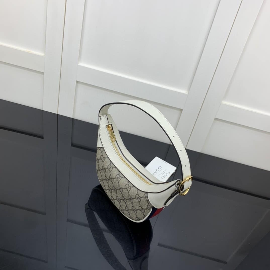 1:1 Replica Gucci Ophidia GG Mini Bag Beige And Ebony GG Supreme Canvas For Women 7.9in/20cm GG 658551 96IWG 9794 - Image 7