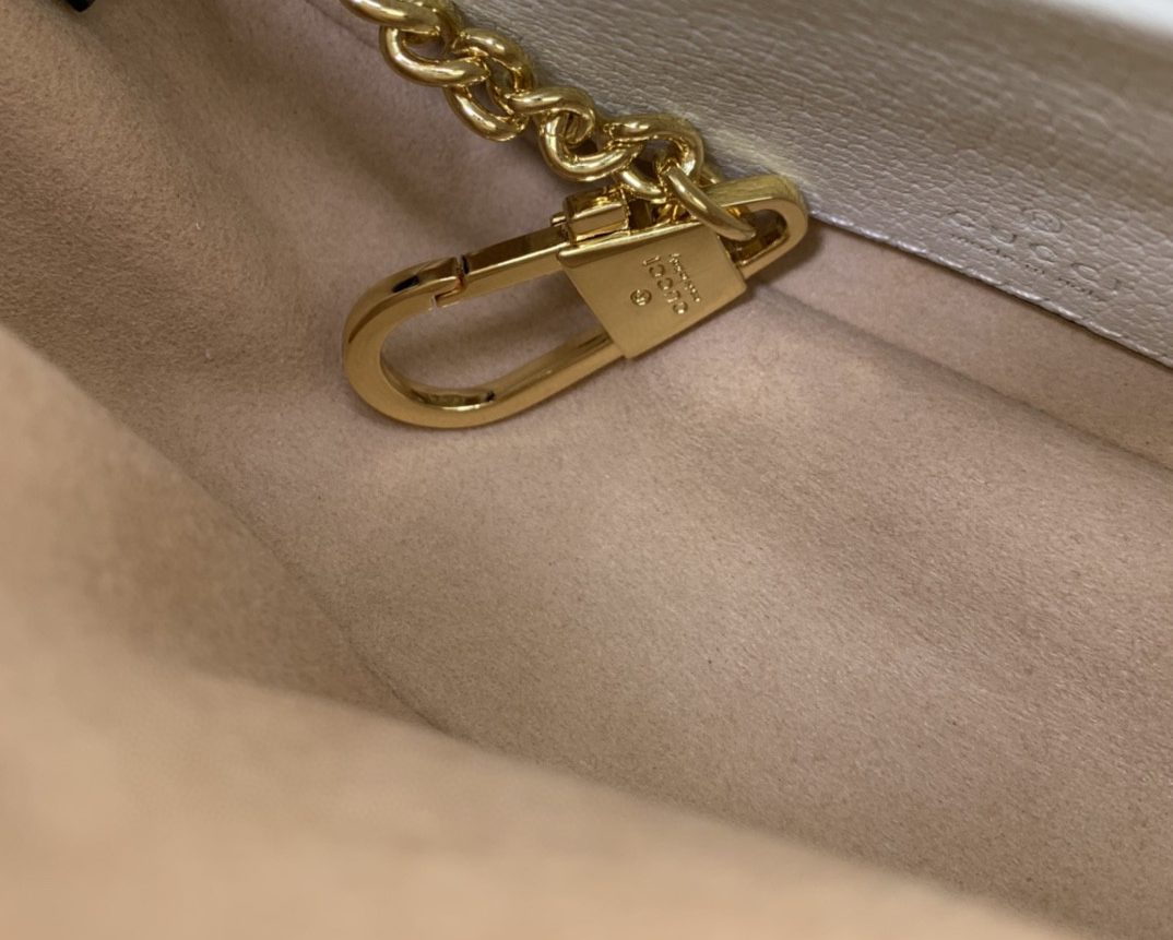 1:1 Replica Gucci Ophidia GG Mini Bag Beige And Ebony GG Supreme Canvas For Women 7.9in/20cm GG 658551 96IWG 9794 - Image 8