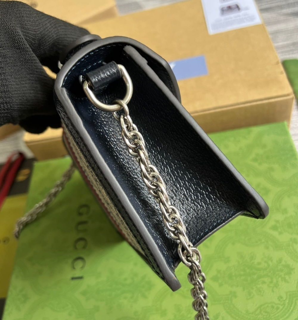 1:1 Replica Gucci Ophidia GG Mini Shoulder Bag Beige For Women, Women's Bags 6.9in/18cm GG