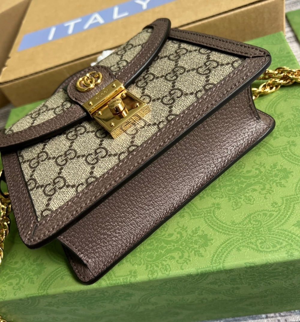 1:1 Replica Gucci Ophidia GG Mini Shoulder Bag Beige For Women, Women's Bags 6.9in/18cm GG 696180 96IWG 8745