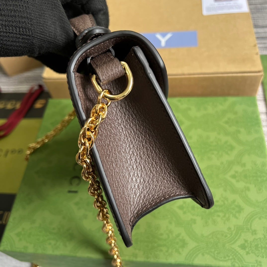 1:1 Replica Gucci Ophidia GG Mini Shoulder Bag Beige For Women, Women's Bags 6.9in/18cm GG 696180 96IWG 8745 - Image 7