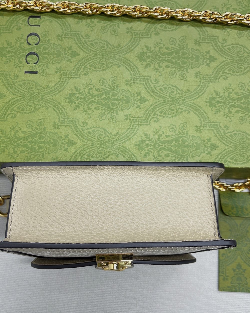 1:1 Replica Gucci Ophidia GG Mini Shoulder Bag Beige For Women, Women's Bags 6.9in/18cm GG 696180 UULAG 9682