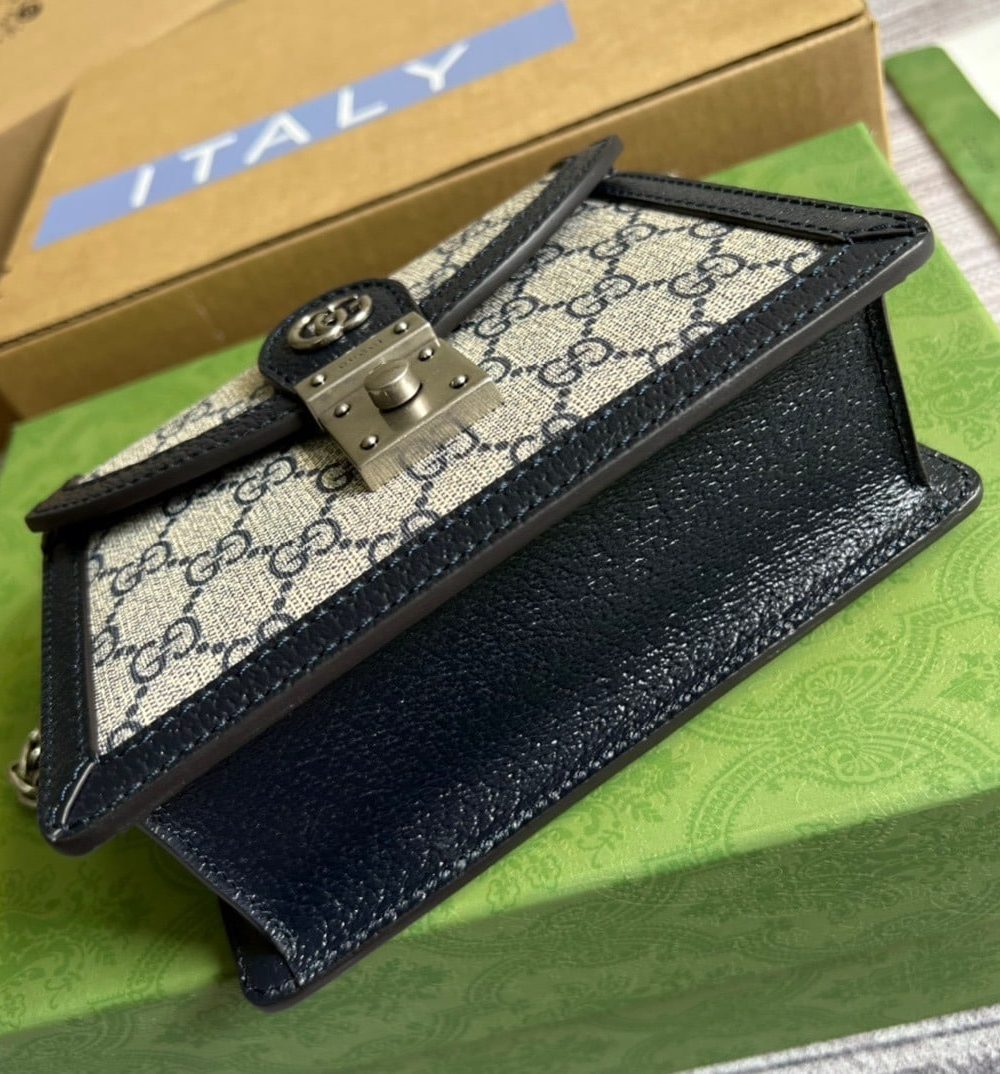 1:1 Replica Gucci Ophidia GG Mini Shoulder Bag Beige For Women, Women's Bags 6.9in/18cm GG