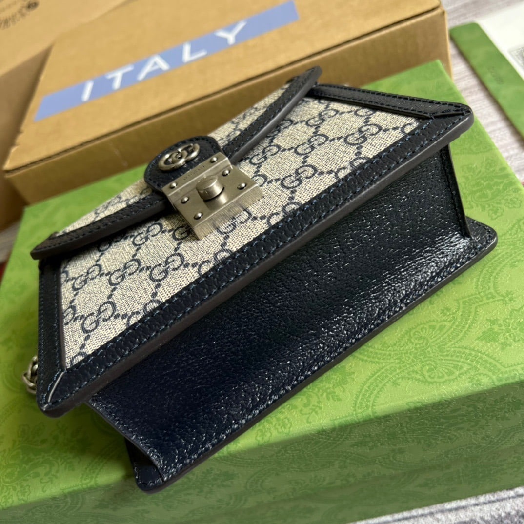 1:1 Replica Gucci Ophidia GG Mini Shoulder Bag Beige For Women, Women's Bags 6.9in/18cm GG - Image 8