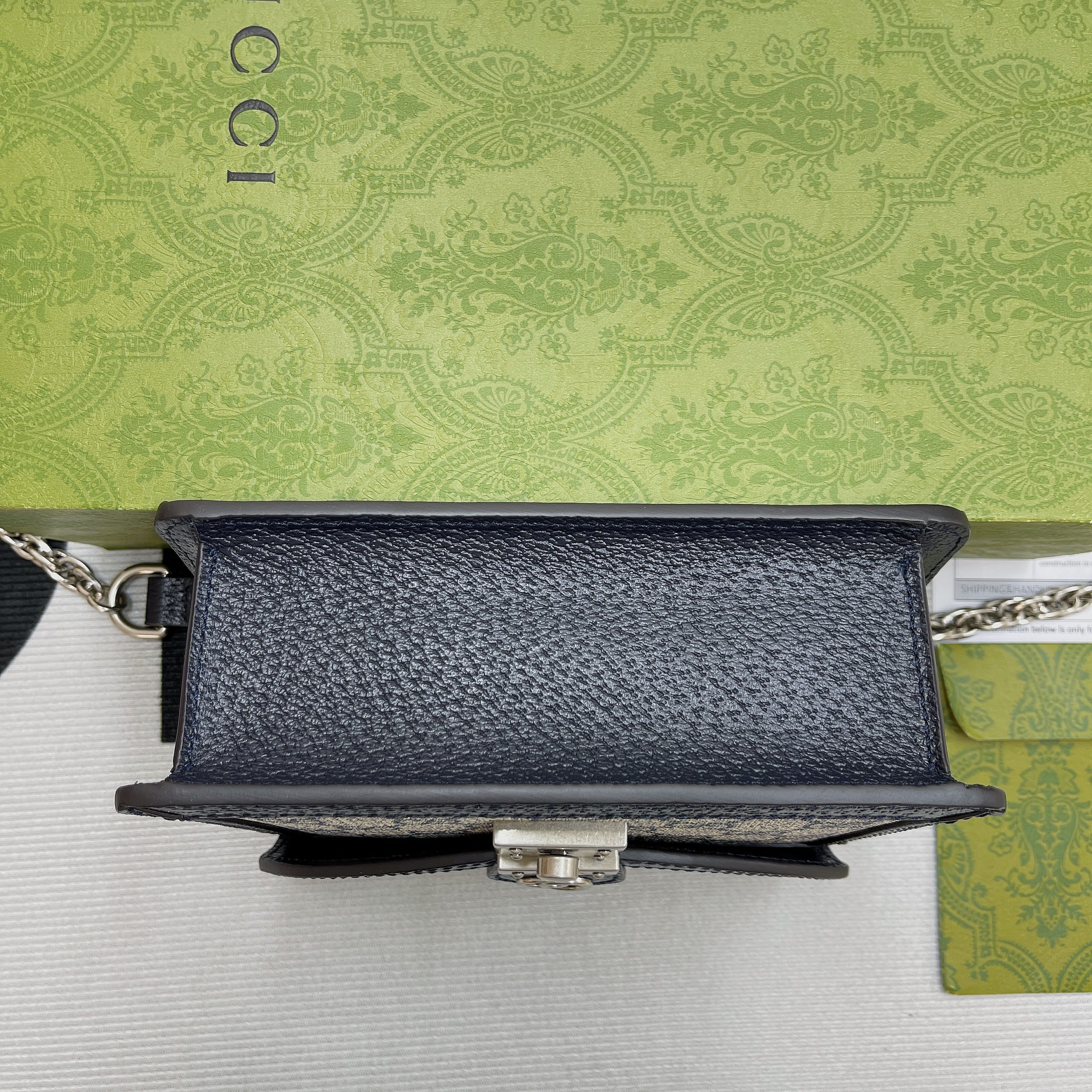 1:1 Replica Gucci Ophidia GG Mini Shoulder Bag Beige For Women, Women's Bags 6.9in/18cm GG - Image 10