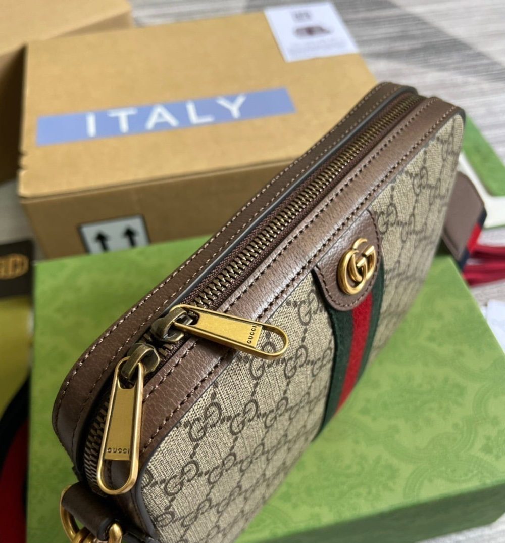 1:1 Replica Gucci Ophidia GG Shoulder Bag Beige For Women, Women's Bags 9.2in/24cm GG 699439 9C2ST 8920