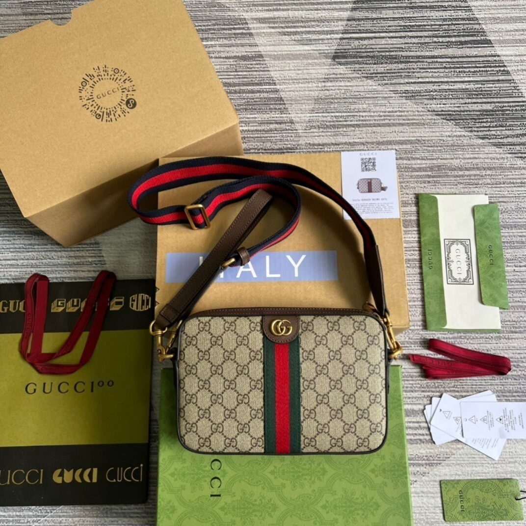 1:1 Replica Gucci Ophidia GG Shoulder Bag Beige For Women, Women's Bags 9.2in/24cm GG 699439 9C2ST 8920