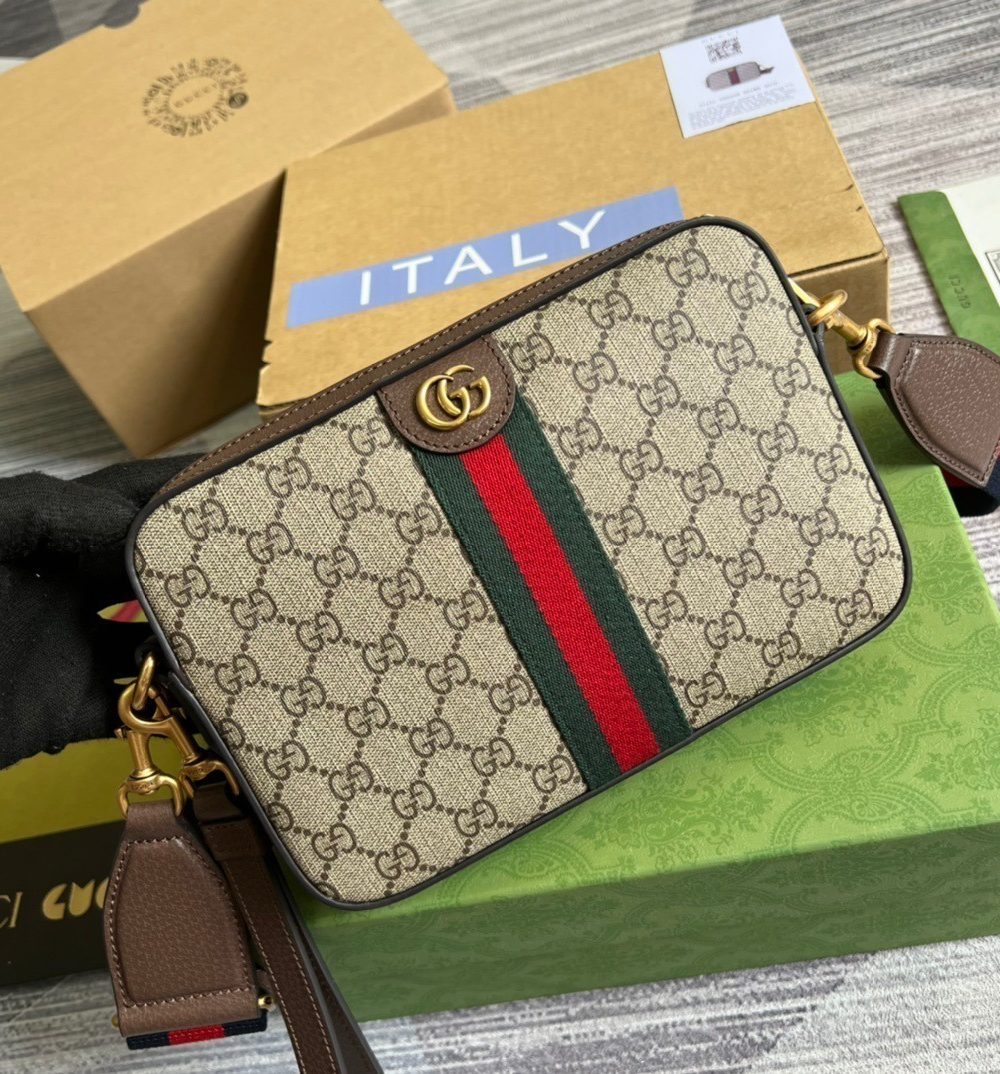 1:1 Replica Gucci Ophidia GG Shoulder Bag Beige For Women, Women's Bags 9.2in/24cm GG 699439 9C2ST 8920