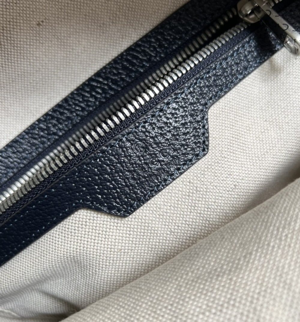 1:1 Replica Gucci Ophidia GG Small Backpack Beige And Blue GG Supreme Canvas For Women 11.5in/29cm Beige