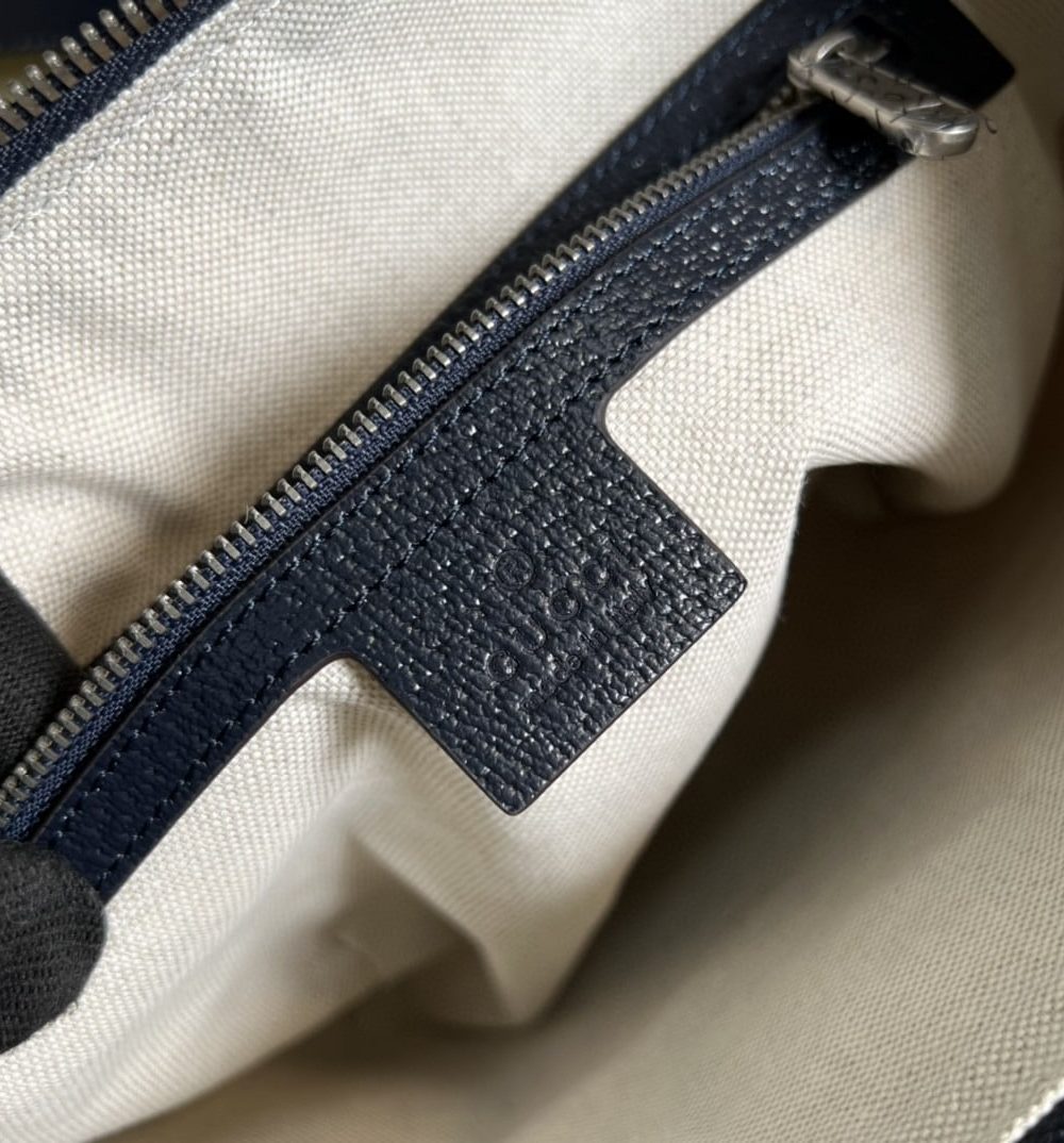 1:1 Replica Gucci Ophidia GG Small Shoulder Bag Beige And Blue GG Supreme Canvas For Women 12in/30cm 598125 2ZGMN 4076