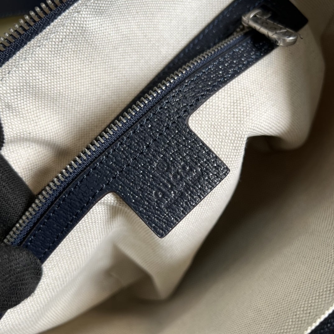 1:1 Replica Gucci Ophidia GG Small Shoulder Bag Beige And Blue GG Supreme Canvas For Women 12in/30cm 598125 2ZGMN 4076 - Image 2