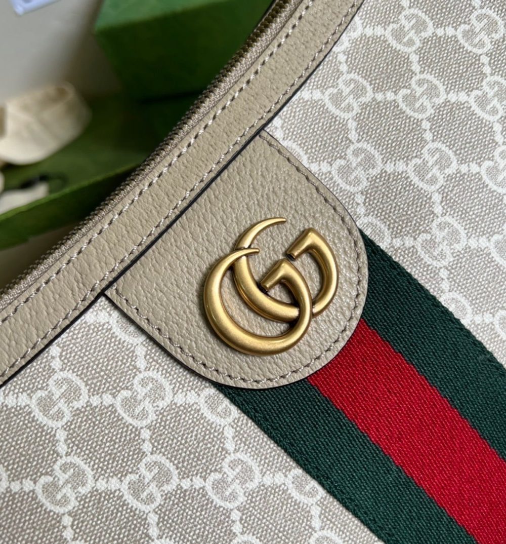 1:1 Replica Gucci Ophidia GG Small Shoulder Bag Beige For Women, Women's Bags 11.8in/30cm GG 598125 UULAT 9682
