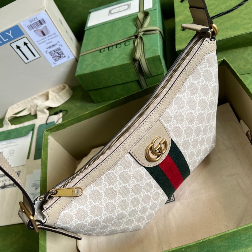 1:1 Replica Gucci Ophidia GG Small Shoulder Bag Beige For Women, Women's Bags 11.8in/30cm GG 598125 UULAT 9682 - Image 7