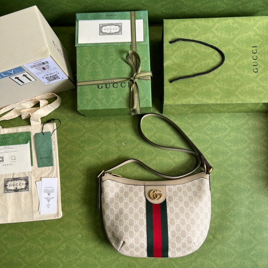 1:1 Replica Gucci Ophidia GG Small Shoulder Bag Beige For Women, Women's Bags 11.8in/30cm GG 598125 UULAT 9682 - Image 8