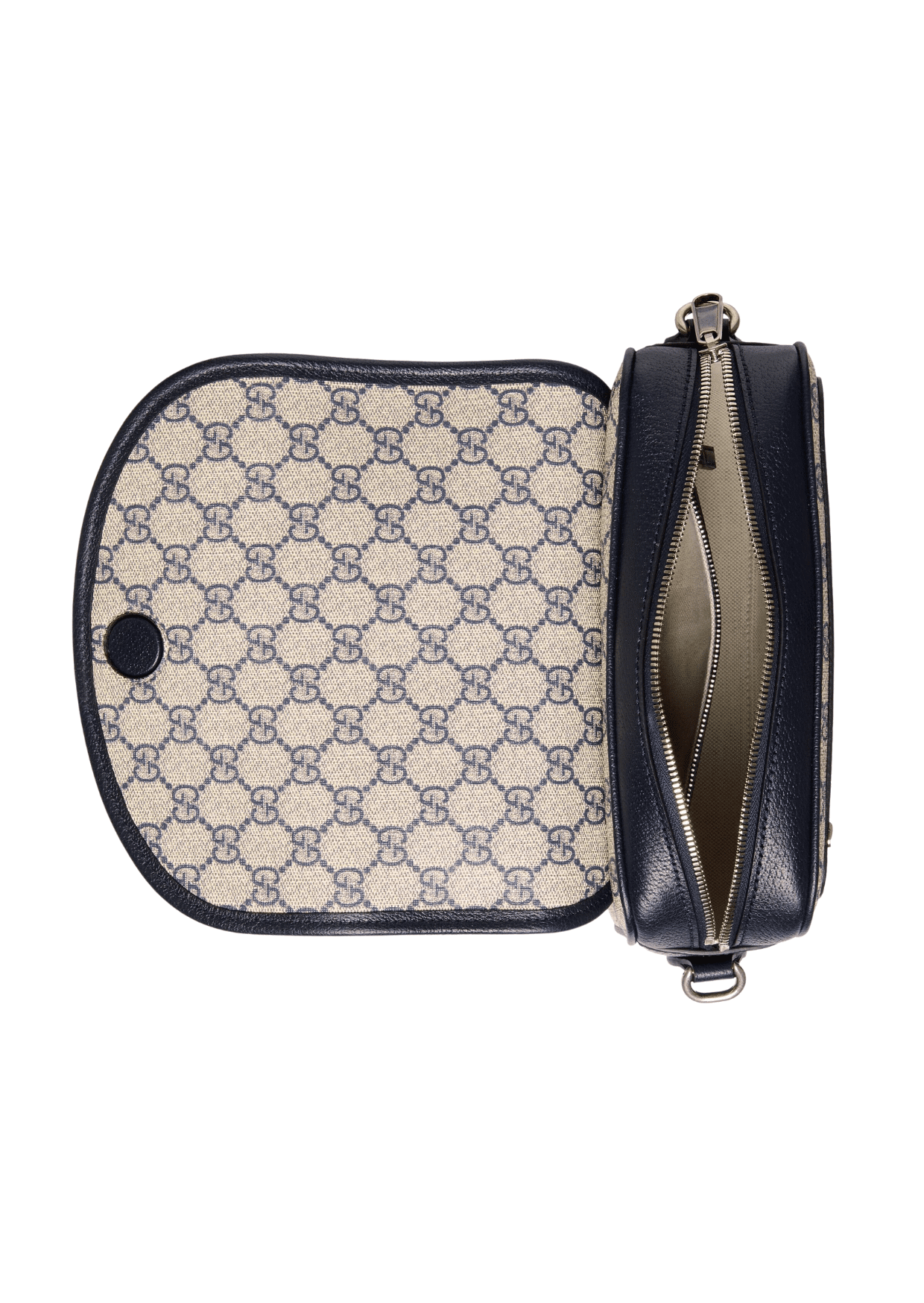 1:1 Replica Gucci Ophidia GG Small Shoulder Bag Dark Blue/Beige For Women, Women's Bags 9.1in/23cm GG - Image 7