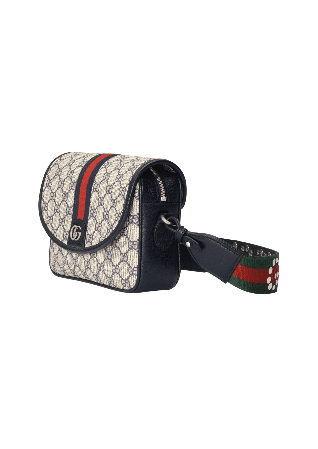 1:1 Replica Gucci Ophidia GG Small Shoulder Bag Dark Blue/Beige For Women, Women's Bags 9.1in/23cm GG - Image 2