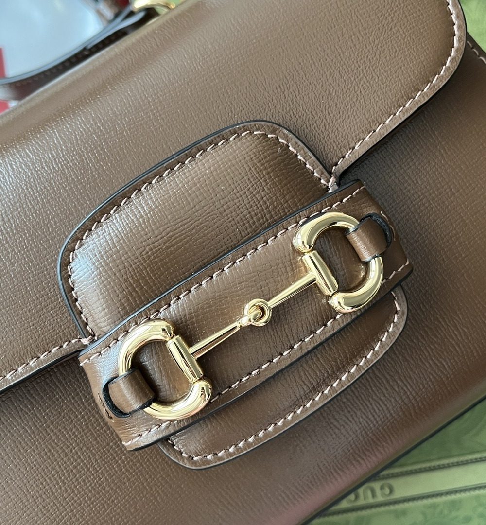 1:1 Replica Gucci Ophidia Gucci Horsebit 1955 Mini Bag Brown For Women, Women's Bags 8.6in/22cm GG 703848 AAA7G 2361