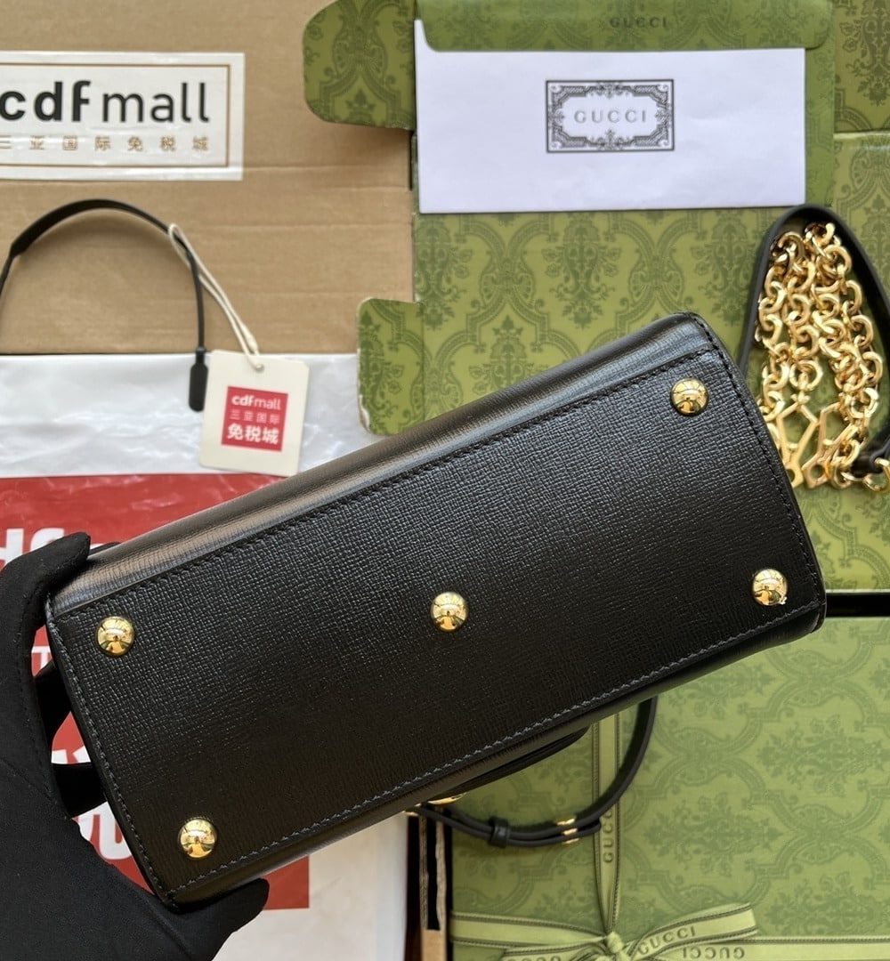 1:1 Replica Gucci Ophidia Gucci Horsebit 1955 Mini Bag White For Women, Women's Bags 8.6in/22cm GG 703848 AAA7G 1000