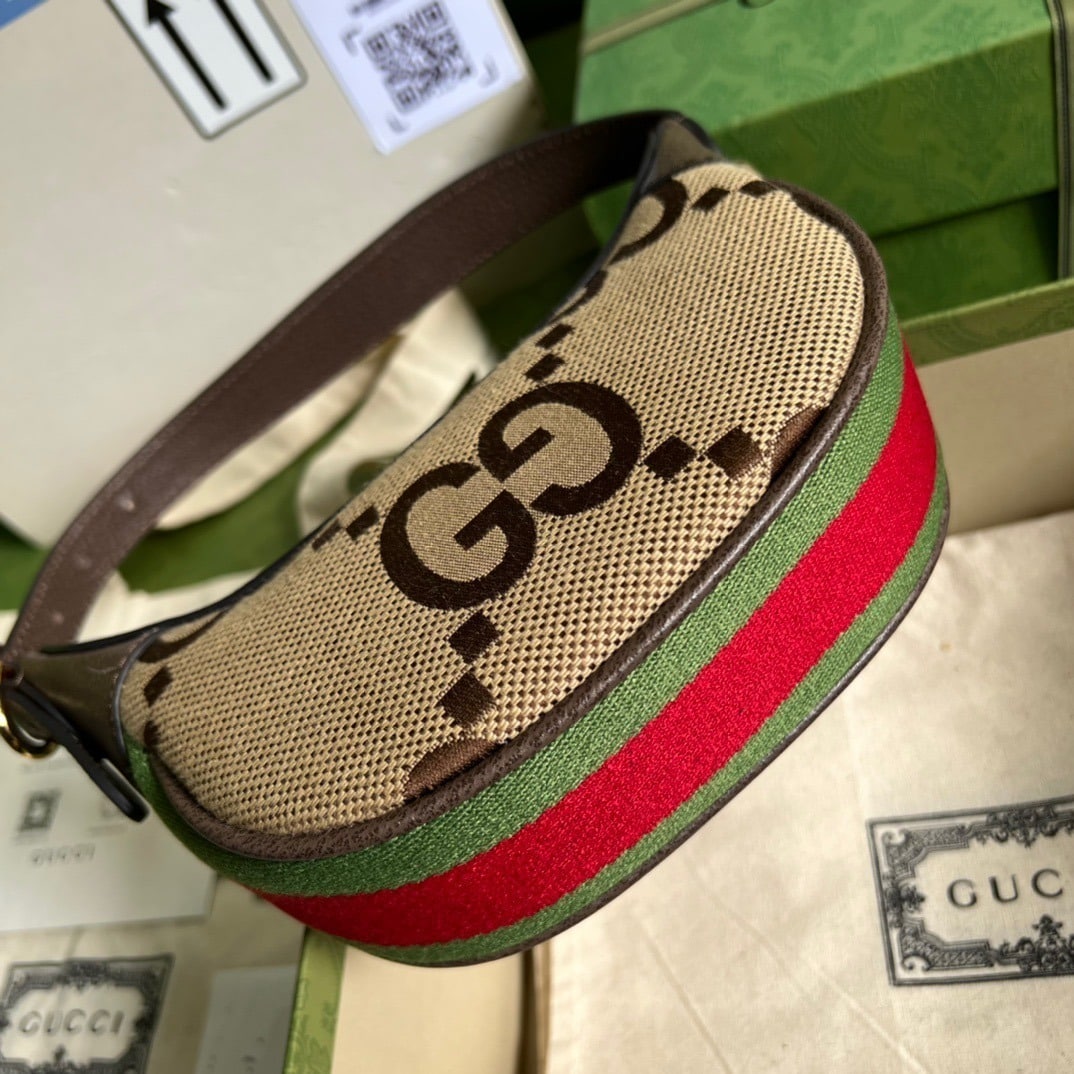 1:1 Replica Gucci Ophidia Jumbo GG Mini Bag Brown Exclusive For Women, Women's Bags 7.9in/20cm GG 658551 UKMDG 2570 - Image 5
