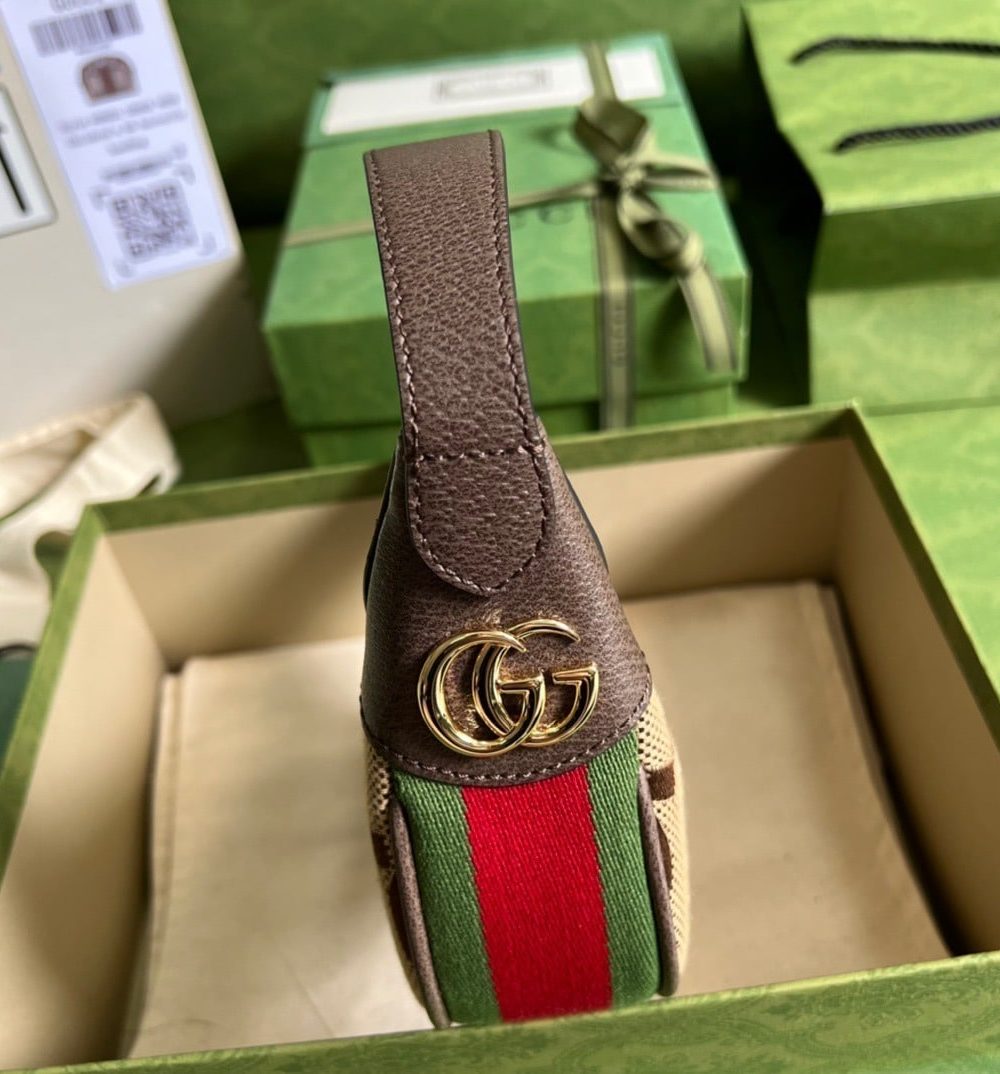 1:1 Replica Gucci Ophidia Jumbo GG Mini Bag Brown Exclusive For Women, Women's Bags 7.9in/20cm GG ‎‎658551 UKMDG 2570