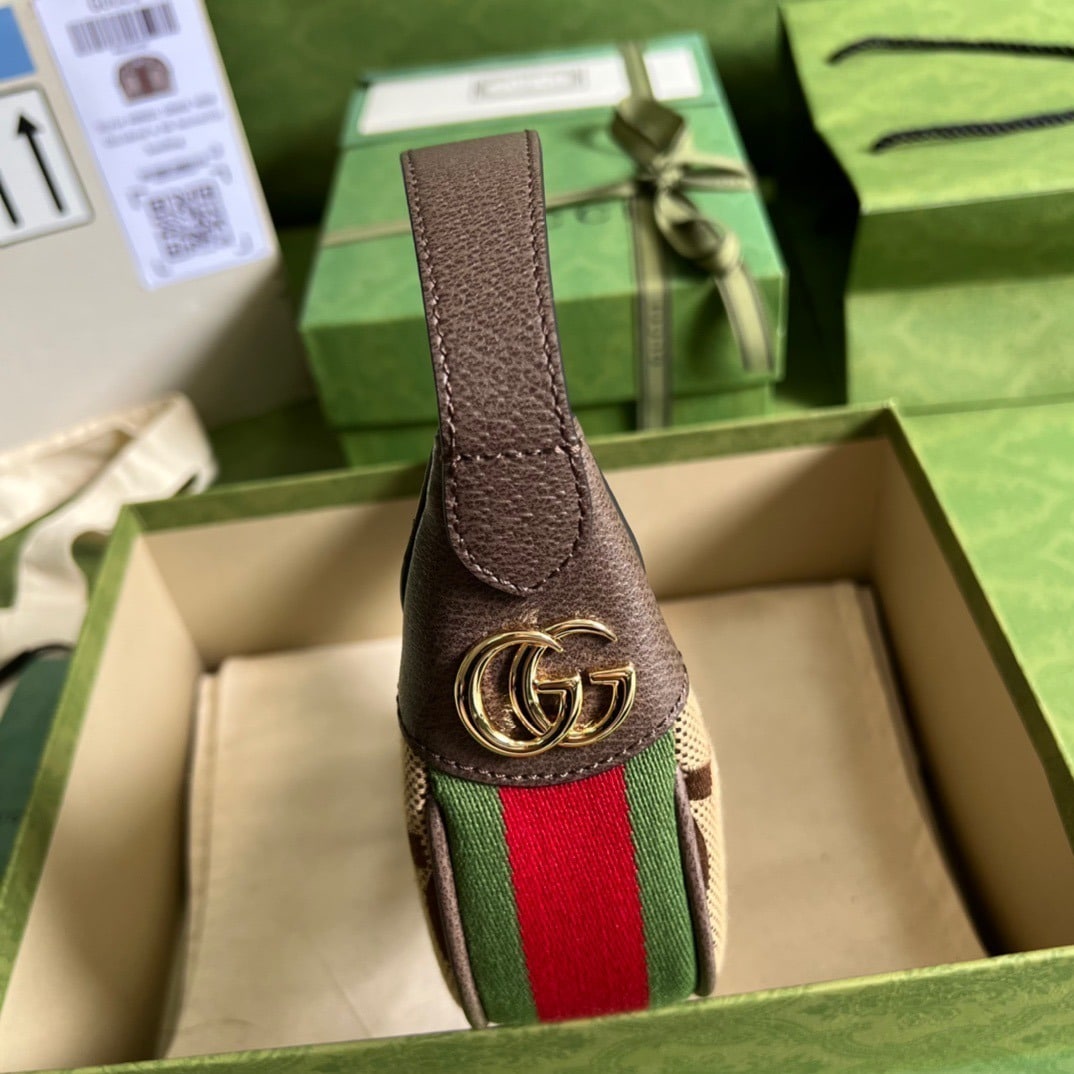 1:1 Replica Gucci Ophidia Jumbo GG Mini Bag Brown Exclusive For Women, Women's Bags 7.9in/20cm GG 658551 UKMDG 2570 - Image 7