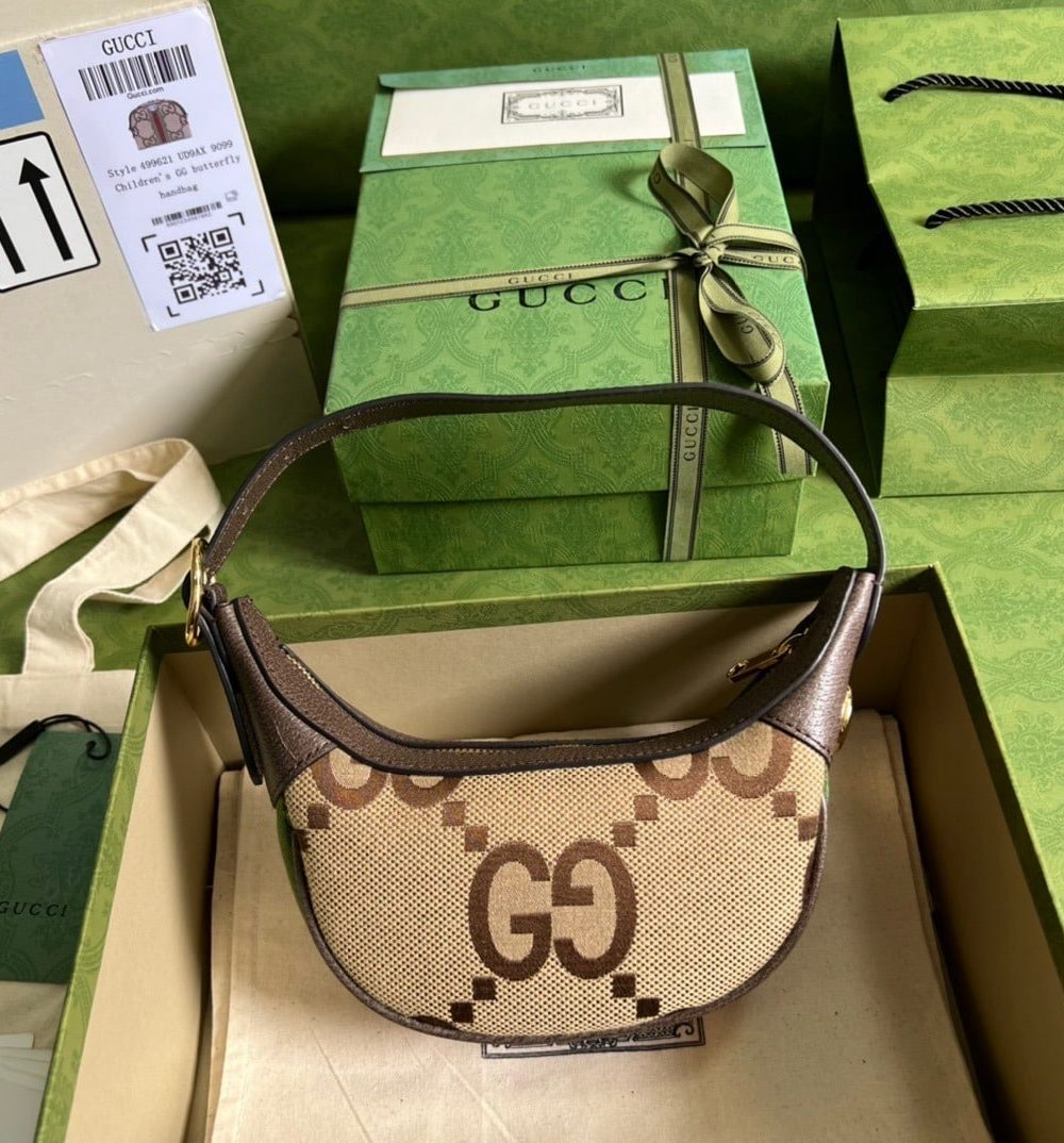 1:1 Replica Gucci Ophidia Jumbo GG Mini Bag Brown Exclusive For Women, Women's Bags 7.9in/20cm GG ‎‎658551 UKMDG 2570