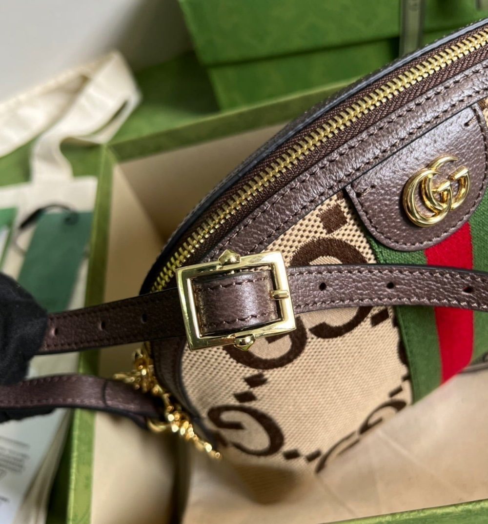 1:1 Replica Gucci Ophidia Jumbo GG Small Shoulder Bag Brown For Women, Women's Bags 9.3in/24cm GG ‎‎499621 UKMIG 2570