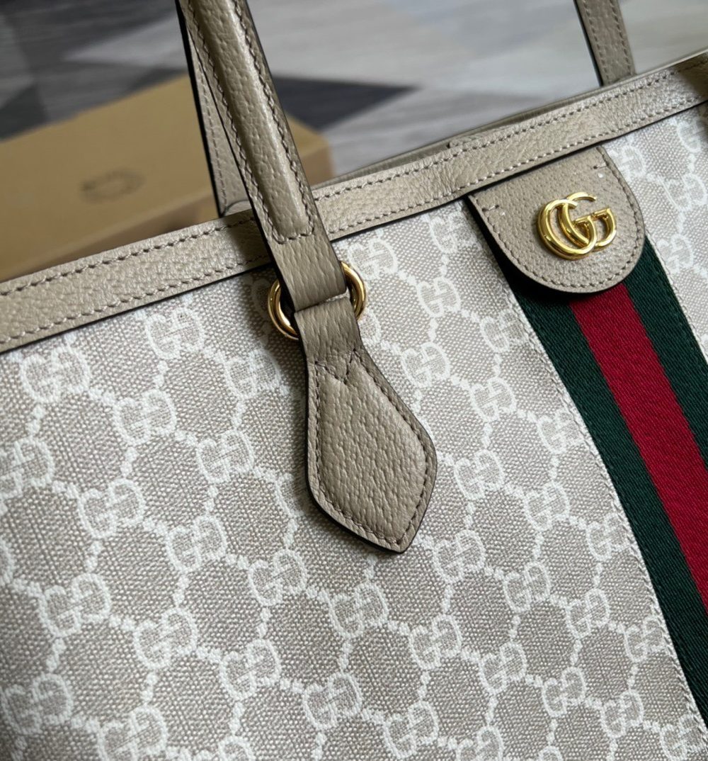 1:1 Replica Gucci Ophidia Medium GG Tote Beige For Women, Women's Bags 15in/38cm GG ‎631685 UULAG 9682