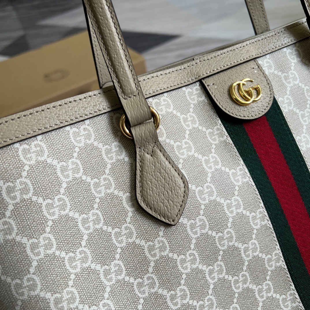 1:1 Replica Gucci Ophidia Medium GG Tote Beige For Women, Women's Bags 15in/38cm GG 631685 UULAG 9682 - Image 2