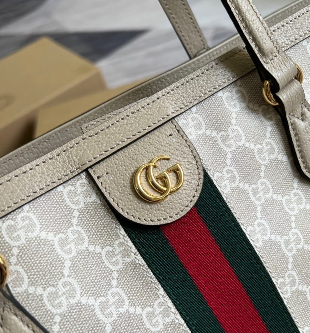 1:1 Replica Gucci Ophidia Medium GG Tote Beige For Women, Women's Bags 15in/38cm GG ‎631685 UULAG 9682
