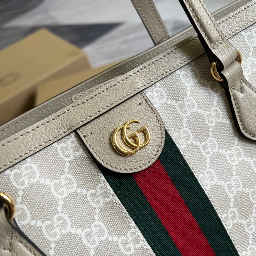 1:1 Replica Gucci Ophidia Medium GG Tote Beige For Women, Women's Bags 15in/38cm GG 631685 UULAG 9682 - Image 6