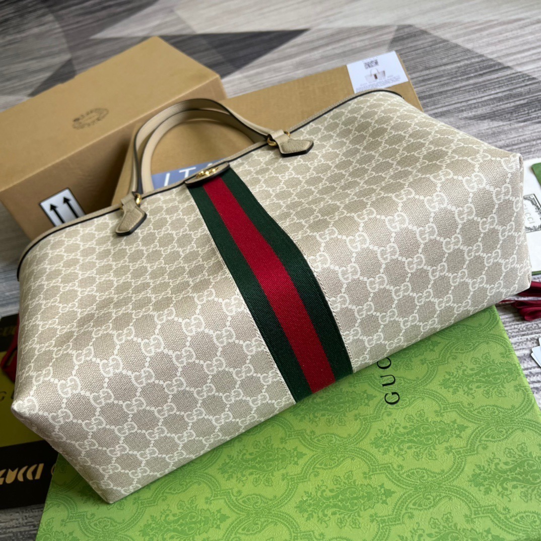 1:1 Replica Gucci Ophidia Medium GG Tote Beige For Women, Women's Bags 15in/38cm GG 631685 UULAG 9682 - Image 8