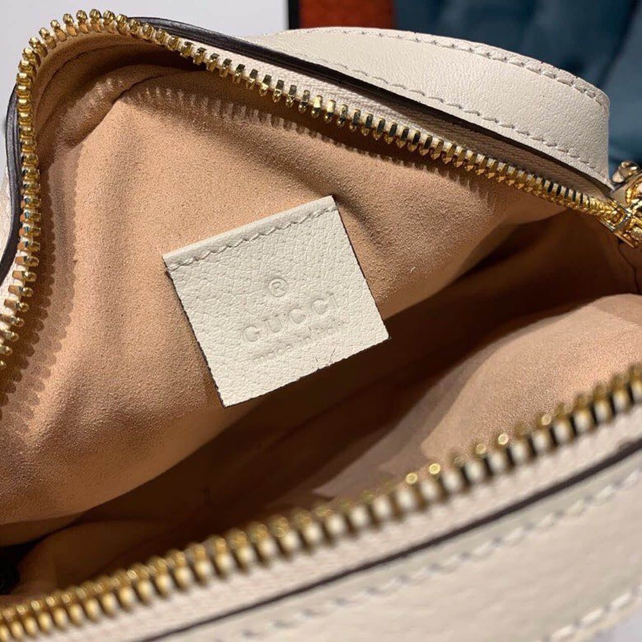 1:1 Replica Gucci Ophidia Mini GG Round Shoulder Bag White For Women 7in/18cm GG - Image 10