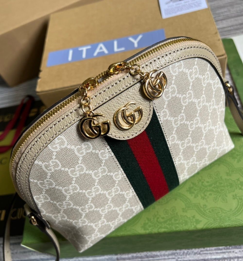 1:1 Replica Gucci Ophidia Small GG Shoulder Bag Beige For Women, Women's Bags 9.2in/24cm GG ‎499621 UULAG 9682