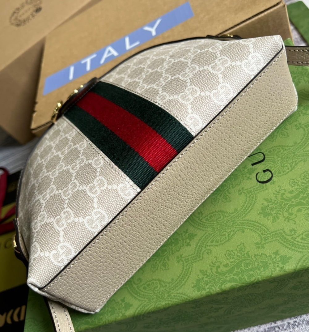 1:1 Replica Gucci Ophidia Small GG Shoulder Bag Beige For Women, Women's Bags 9.2in/24cm GG ‎499621 UULAG 9682