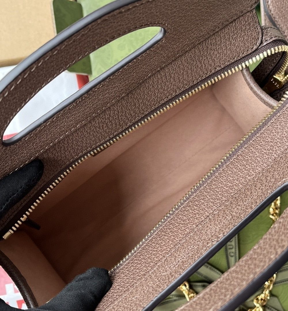 1:1 Replica Gucci Ophidia Small Tote With Web Black For Women 10in/26cm GG 693724 96IWO 8745