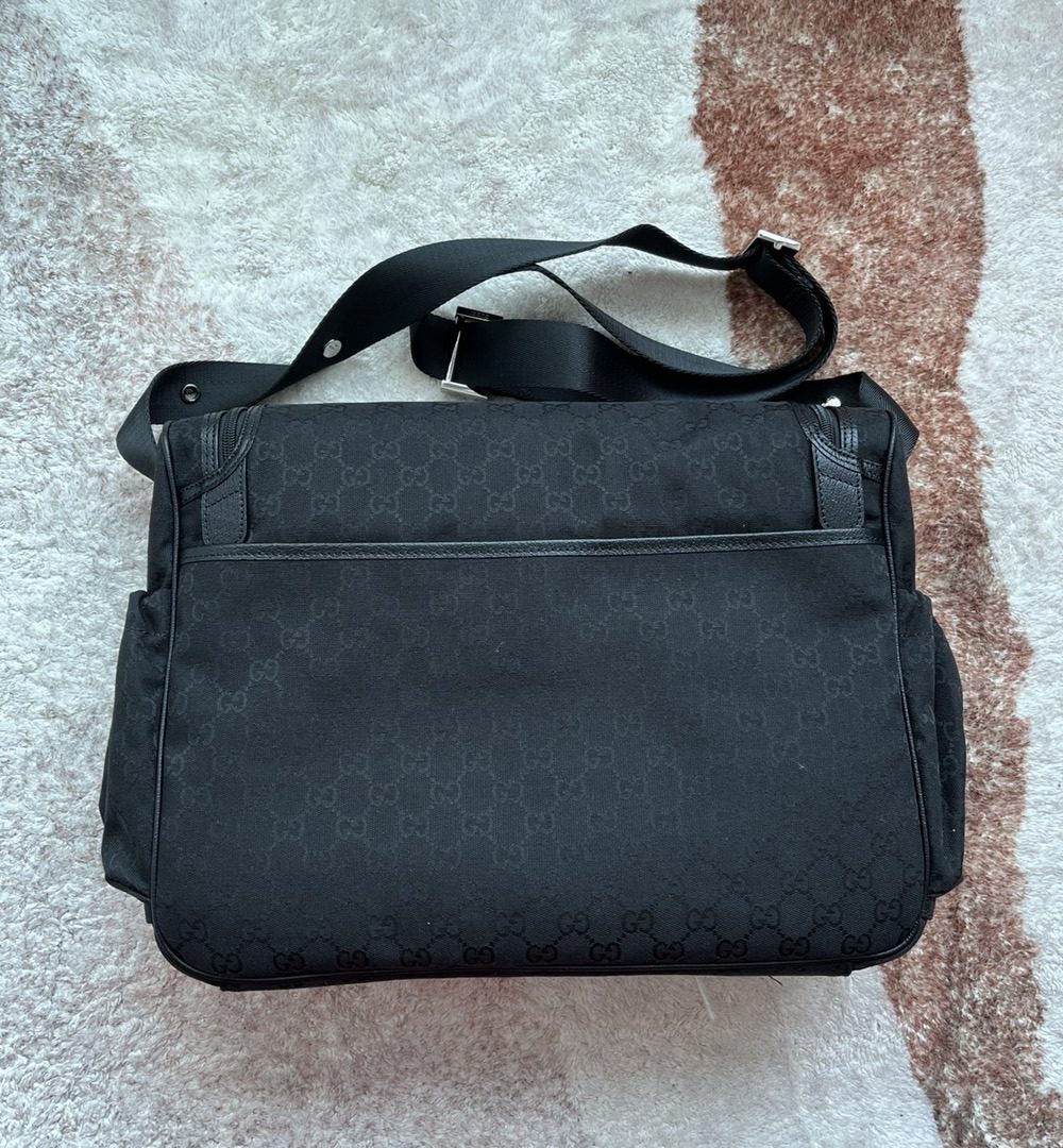 1:1 Replica Gucci Original GG Baby Changing Bag Black For Women, Women's Bags 16.9in/43cm GG
