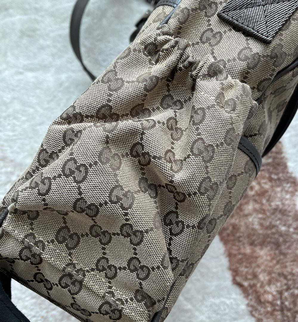 1:1 Replica Gucci Original GG Baby Changing Bag Brown For Women, Women's Bags 16.9in/43cm GG