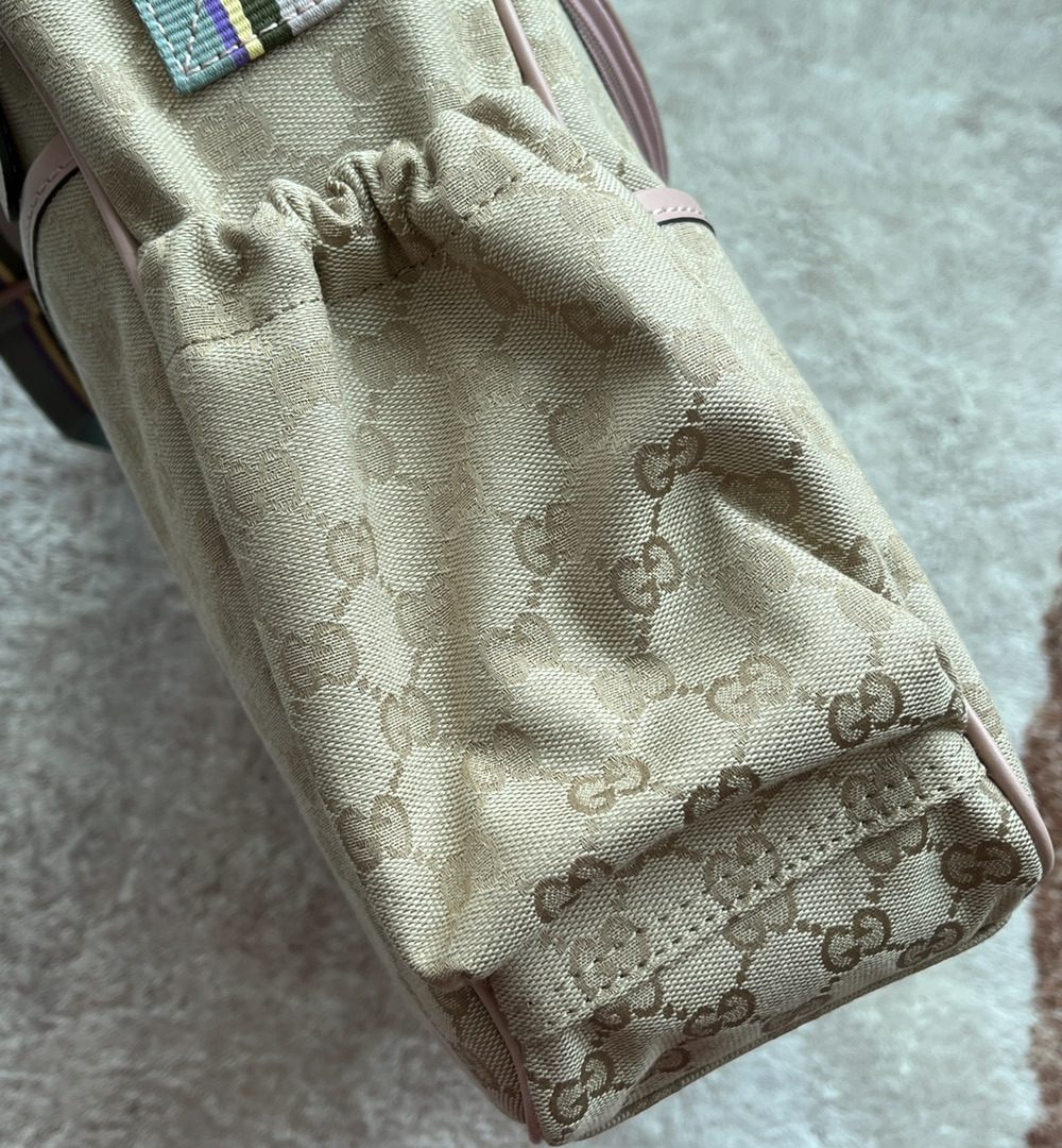 1:1 Replica Gucci Original GG Baby Changing Bag Brown For Women, Women's Bags 16.9in/43cm GG