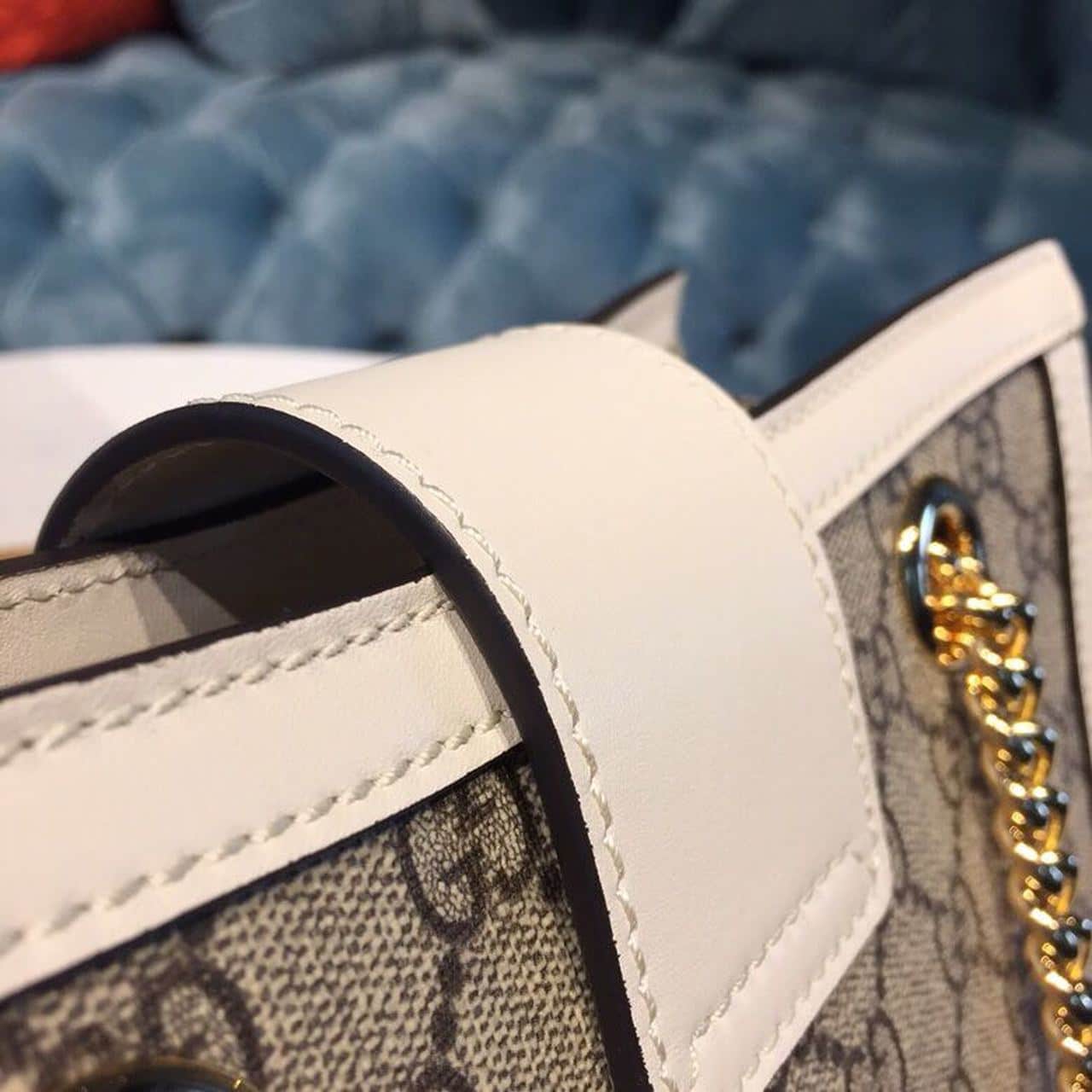 1:1 Replica Gucci Padlock Small GG Shoulder Bag A Material With Low Environmental Impact With White For Women 10in/26cm GG 498156 KHNKG 9761 - Image 7