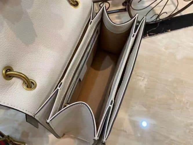 1:1 Replica Gucci Queen Margaret GG Small Top Handle Bag Beige And Ebony GG Supreme Canvas For Women 10in/26cm GG 476541 - Image 5