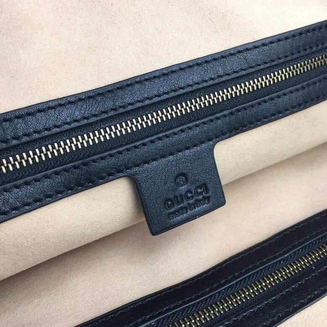 1:1 Replica Gucci Re(Belle) Large Top Handle Bag Black For Women 15.75in/40cm GG - Image 8