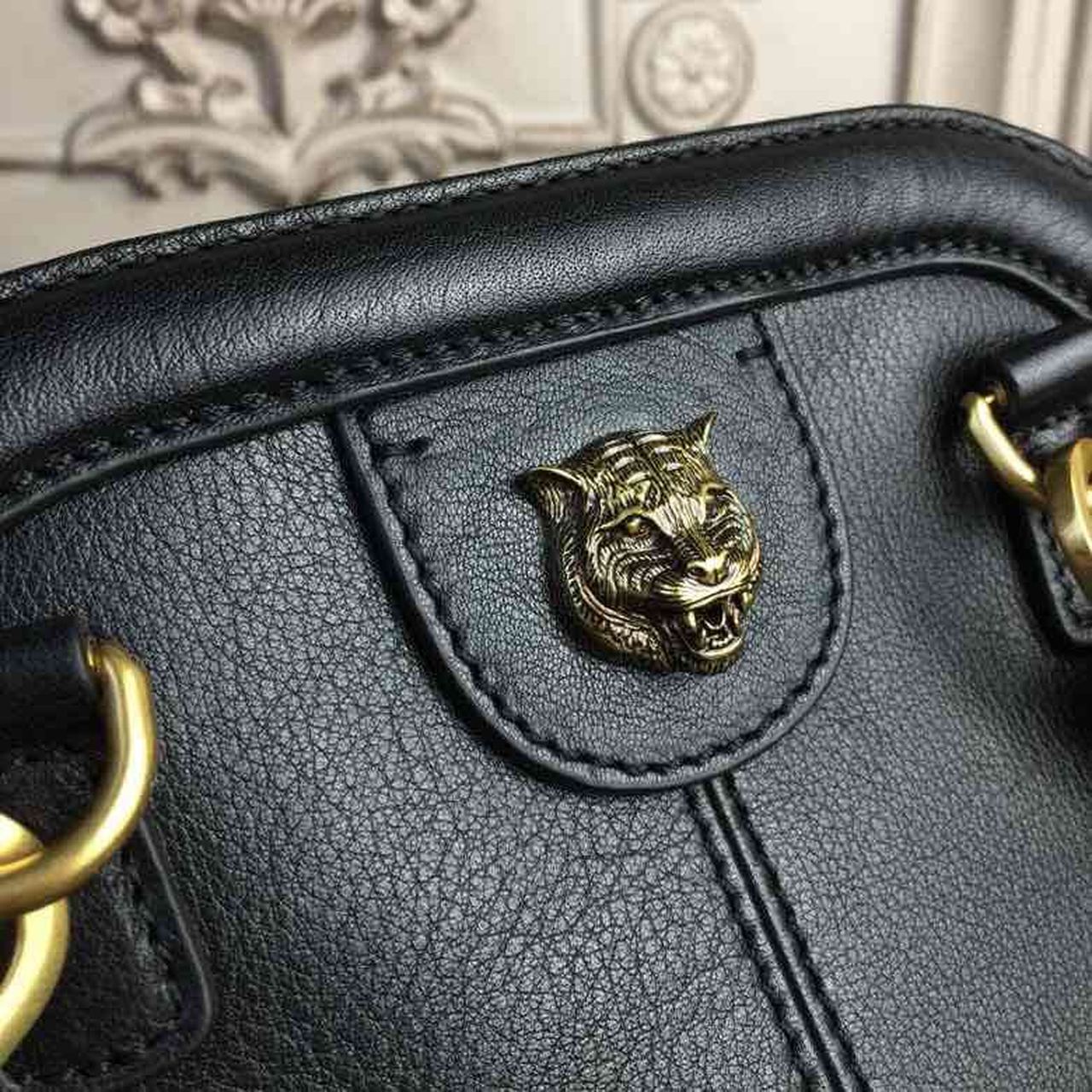 1:1 Replica Gucci RE(BELLE) Medium Top Handle Bag Black For Women 10.7in/27cm GG - Image 4