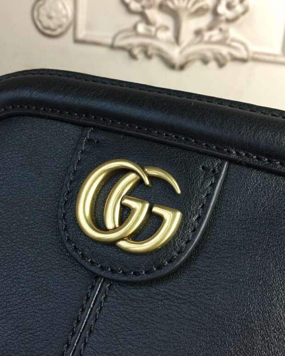1:1 Replica Gucci RE(BELLE) Medium Top Handle Bag Black For Women 10.7in/27cm GG