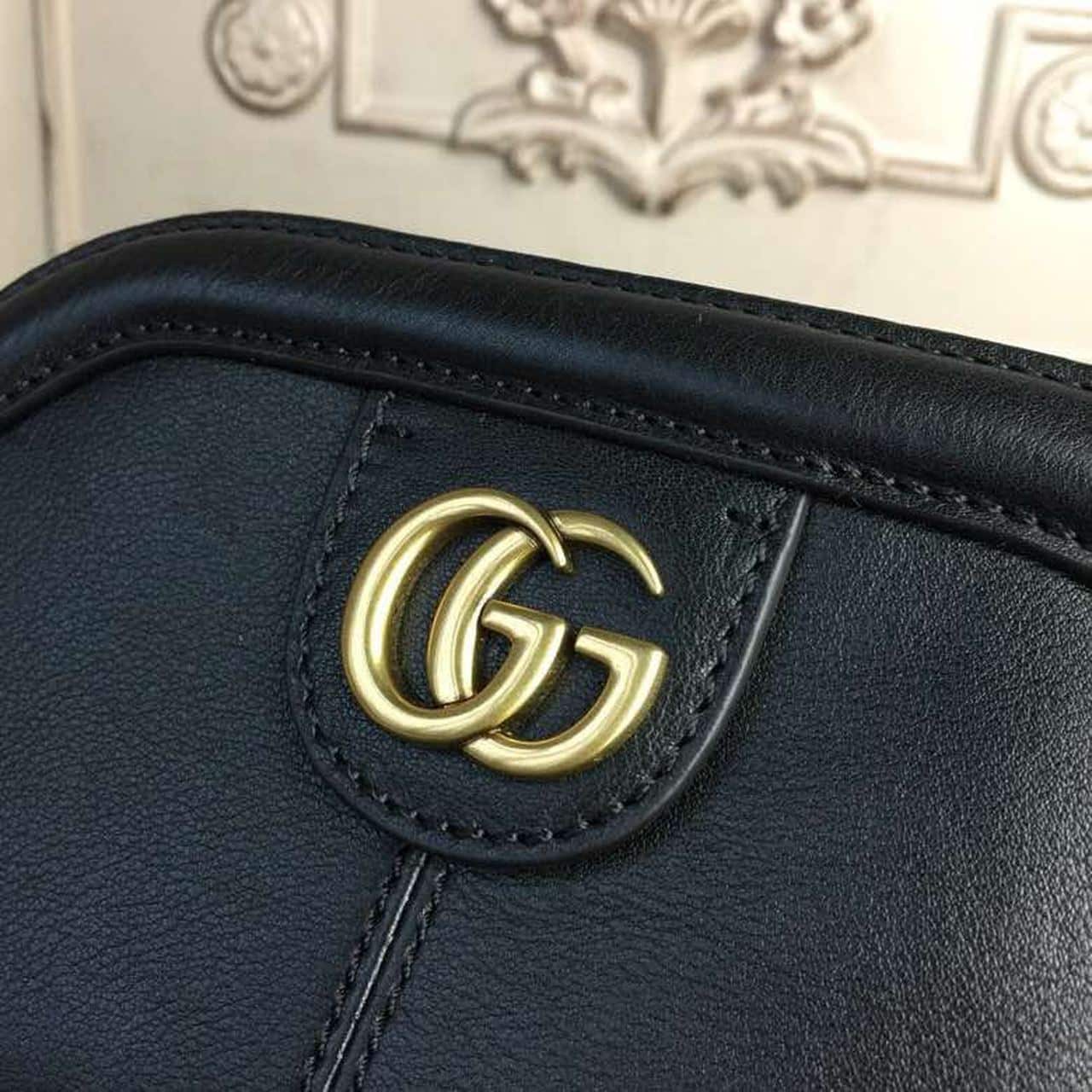 1:1 Replica Gucci RE(BELLE) Medium Top Handle Bag Black For Women 10.7in/27cm GG - Image 5