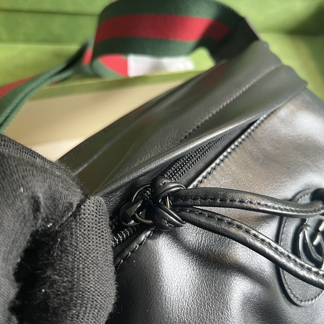 1:1 Replica Gucci Shoulder Tonal Double G Bag Green Khaki/Black For Men 23.3cm/9.2in 725696 AABDH 3353 - Image 17
