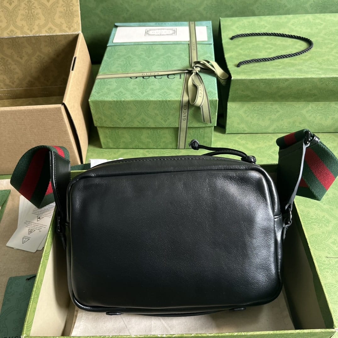 1:1 Replica Gucci Shoulder Tonal Double G Bag Green Khaki/Black For Men 23.3cm/9.2in 725696 AABDH 3353 - Image 15