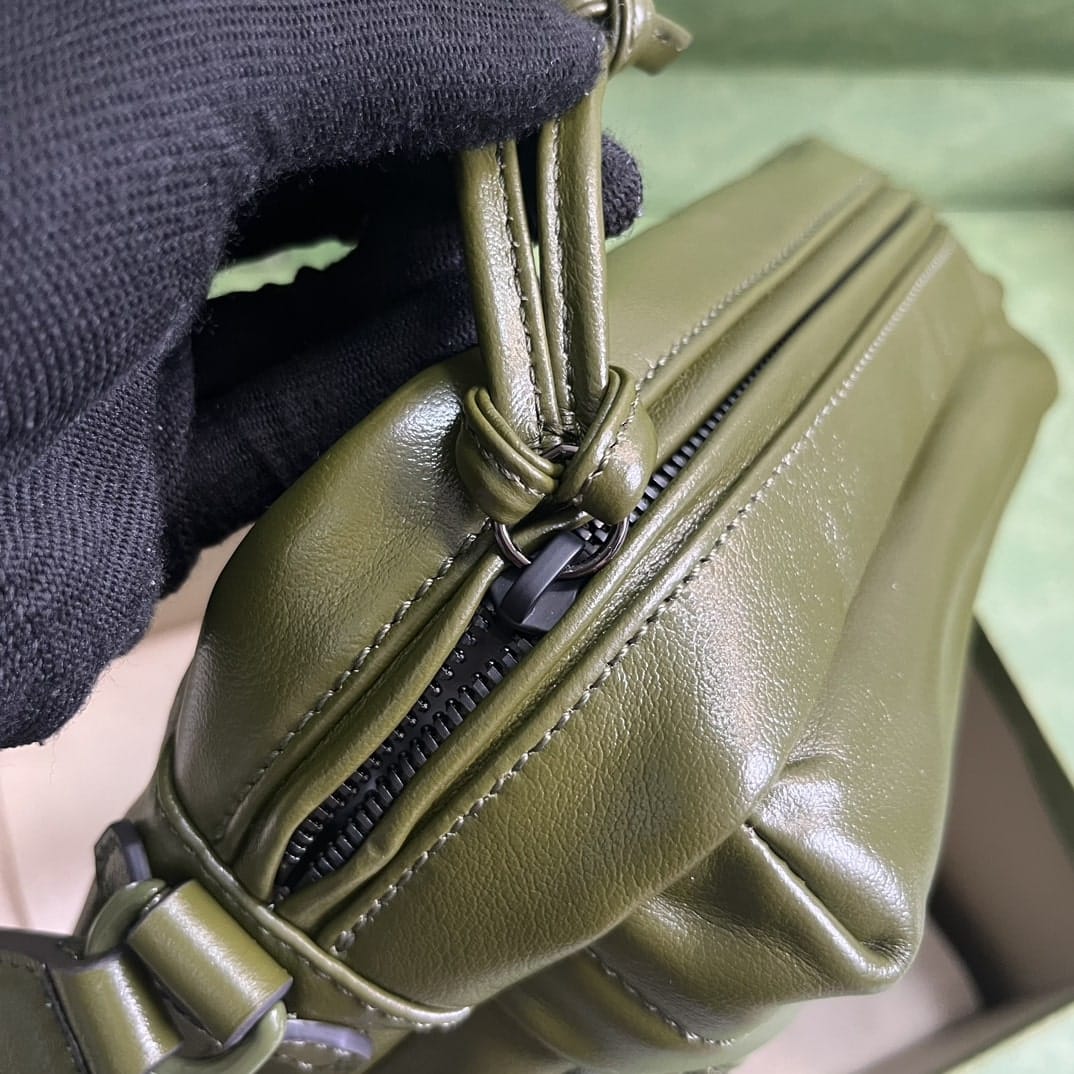 1:1 Replica Gucci Shoulder Tonal Double G Bag Green Khaki/Black For Men 23.3cm/9.2in 725696 AABDH 3353 - Image 5