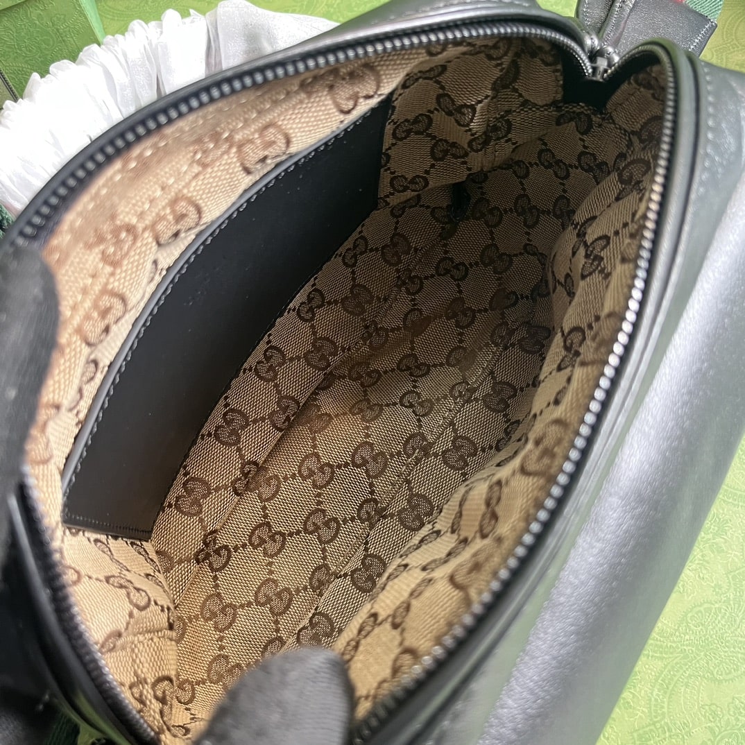 1:1 Replica Gucci Shoulder Tonal Double G Bag Green Khaki/Black For Men 23.3cm/9.2in 725696 AABDH 3353 - Image 19